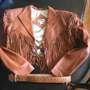 Leather Jacket and belt